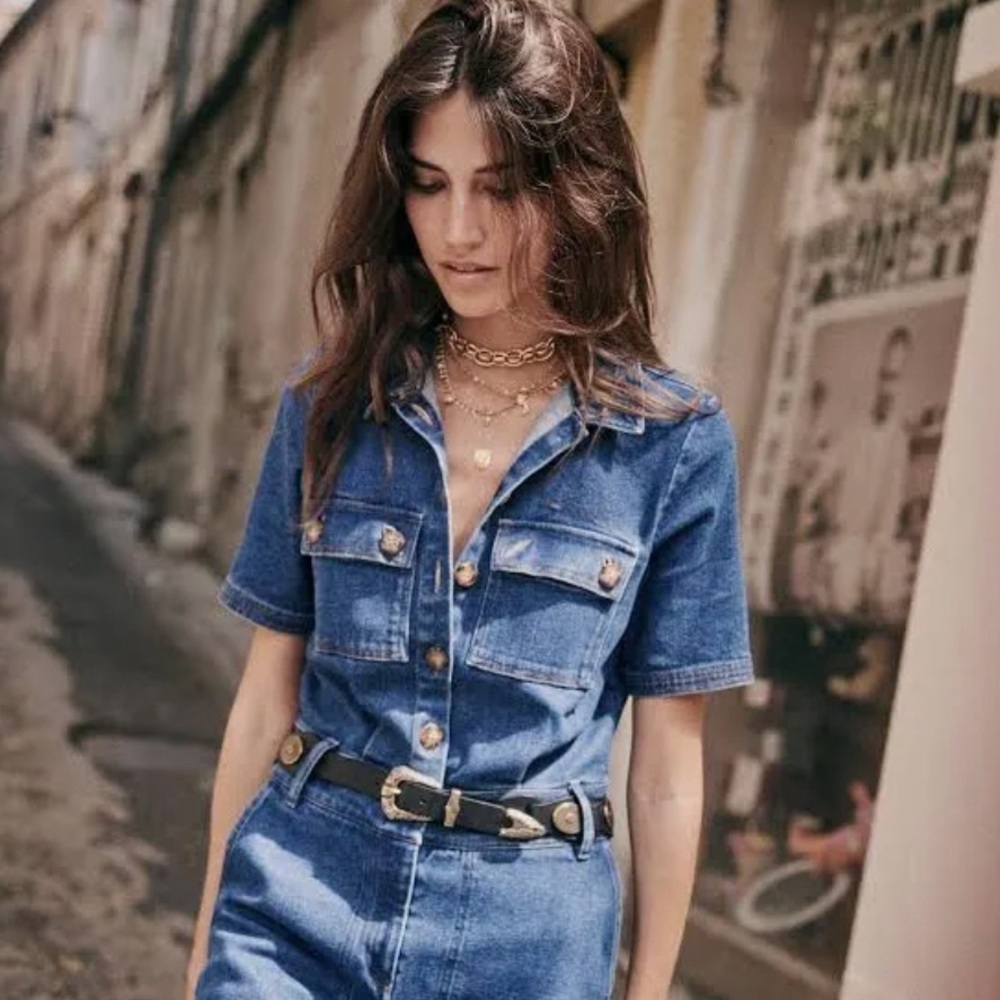 Stylish Blue Denim Jumpsuit